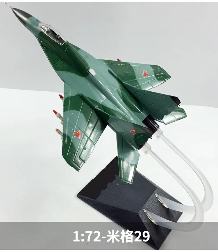 

1:72 ABS Static Simulation Fighter Aircraft model Russian Soviet Union MIG-29 Fighter Airlines Assembled airplane model Plane