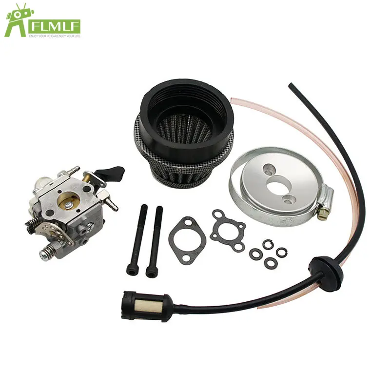 

23CC~58CC Engine Carburetor /Air Filt / Tubing Pipe Kit for 1/5 HPI ROFUN ROVAN KM BAJA Losi 5ive T FG GoPed RedCat Rc Car Parts