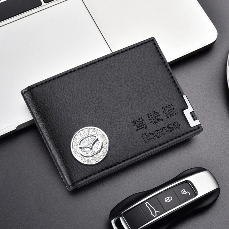 

Car Business PU Leather Driver License Cover Multi-Function Wallet Protection For Mazda 3 6 Atenza Axela Demio CX3 CX5 MP MS RX8