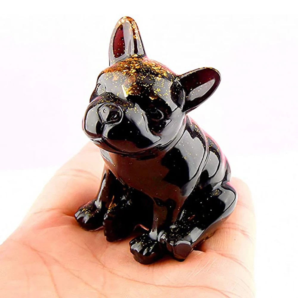 

Crystal Epoxy Resin Molds 3D French Bulldog Silicone UV Resin Mould Cake Mousse Chocolate Modelling Dessert Decor Baking Mold