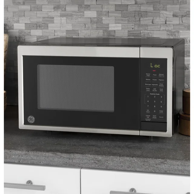 ZAOXI 0.9 Cubic Foot Capacity Countertop Microwave Oven, Stainless, JES1095SMSS 3