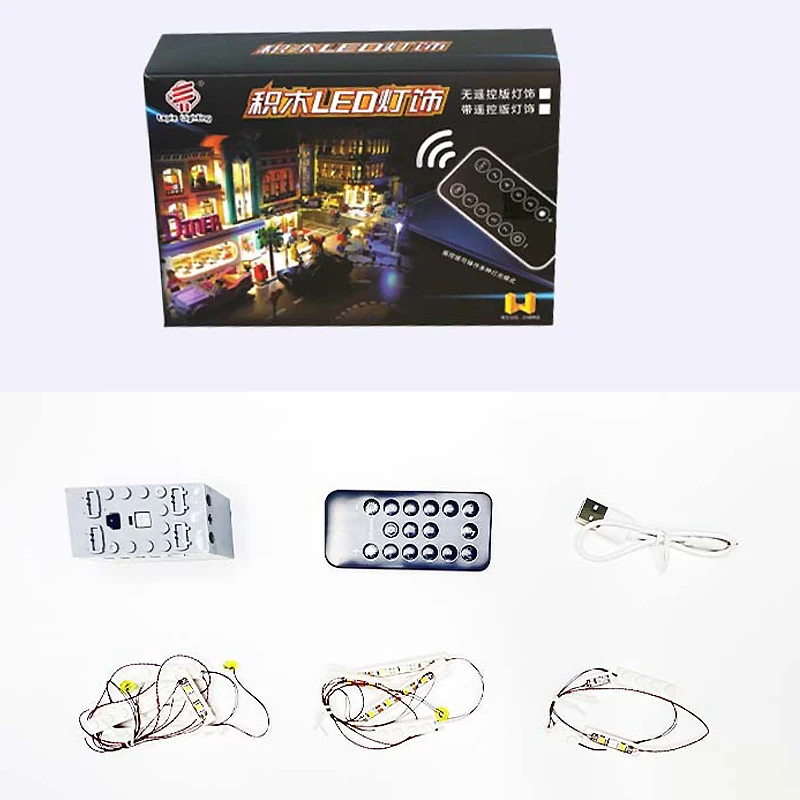 DIY радиоуправляемая лампочка для LEGO 01013 творческие города: городская деревня