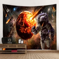 astronaut and space tapestry home decor dormitory decor wall mount yoga mat sleeping mat travel tapestry large tapestry