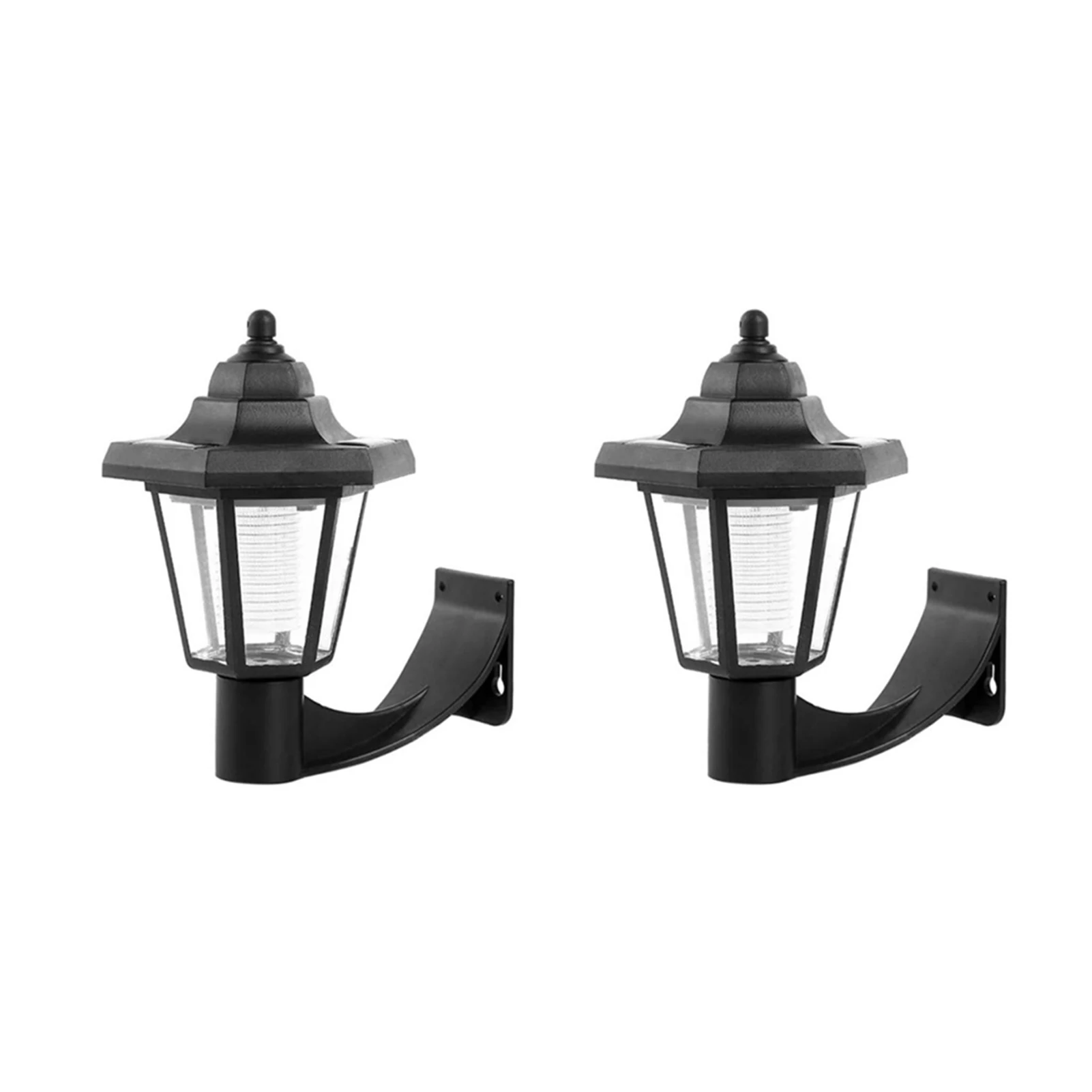 

2Pcs Solar Hexangular Lights Energy Conservation Vintage Hexagonal Lights for Courtyard Pathway Driveway pjop