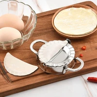 astainless steel dumpling maker mould dough presser wraper cutter home use kitchen tool