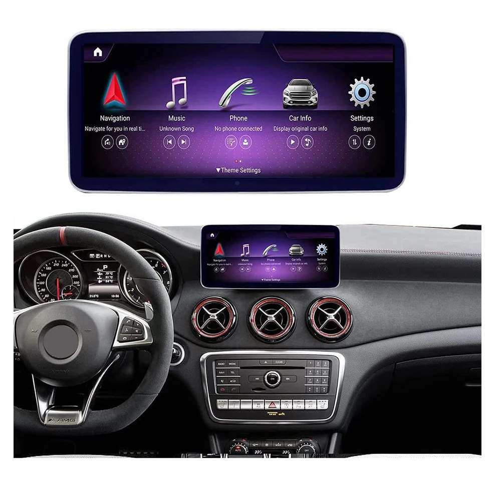 Фото Автомагнитола для Android 12 с сенсорным экраном 12.3 дюйма, 8/128 ГБ, для Mercedes-Benz B-класса 2013-2015, большой экран, навигатор, CarPlay №2