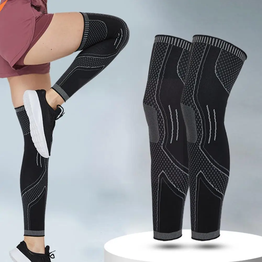 

1pcs Running Athletics Compression Leg Sleeves Calf ,leggings Safety Unisex Pads Knee Tights,sports Q6h4