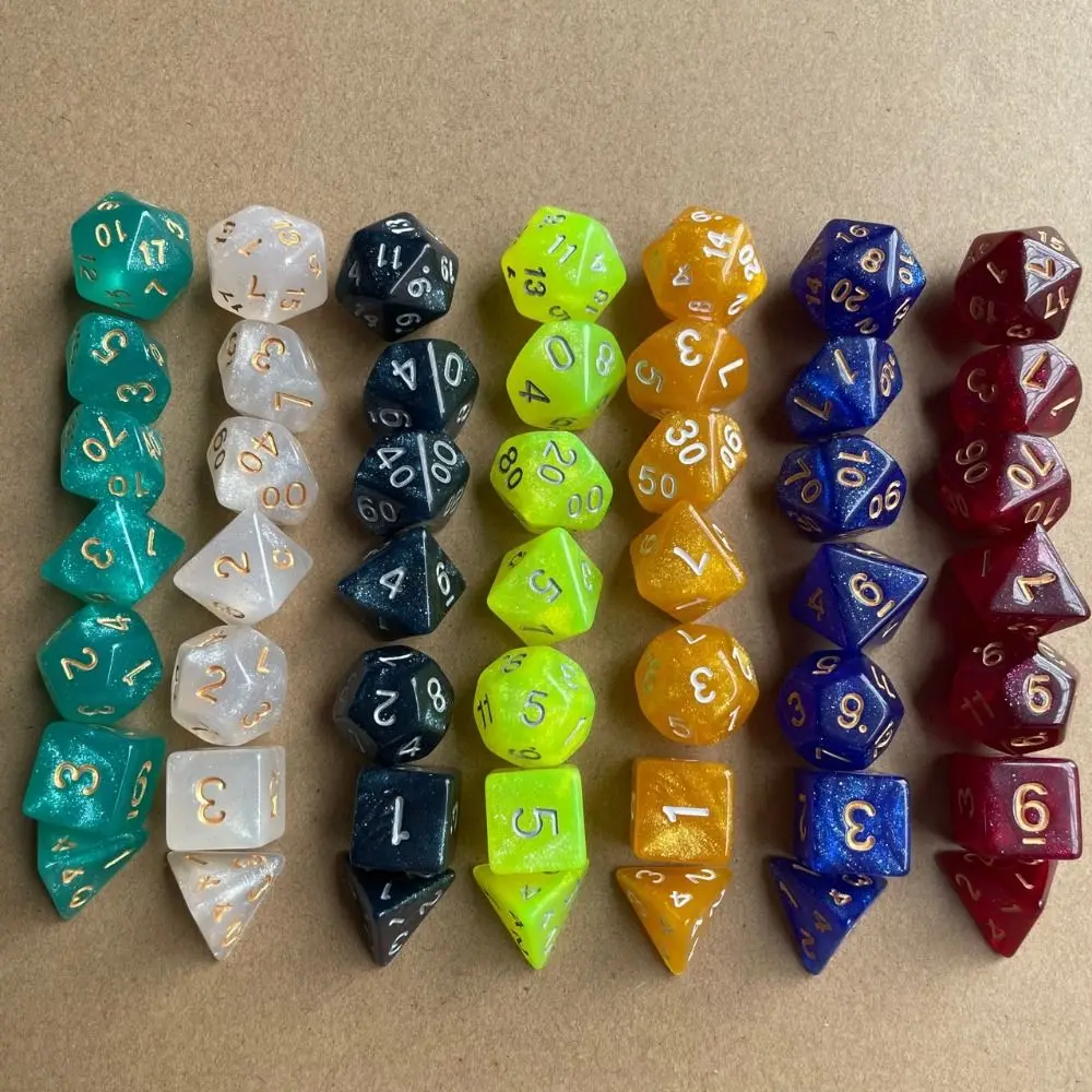

7 шт./набор, игровые кости D12 D20 D4 D6 D8 D10