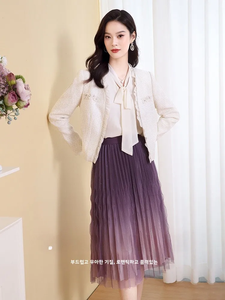 Элегантная светская абрикосовая короткая изящная верхняя одежда Shixu с v-образным