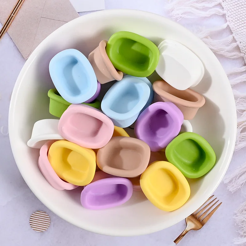 

10pcs Cartoon Kawaii Resin Mini Bathtub Series Flatback Charm Accessories Miniature Cabochons Scrapbooking Embellishments Diy