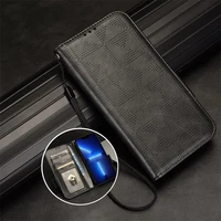 for oppo realme c30 4g magnetic flip phone case leather realme c31 c21y symmetrical triangle luxury wallet leather case cover