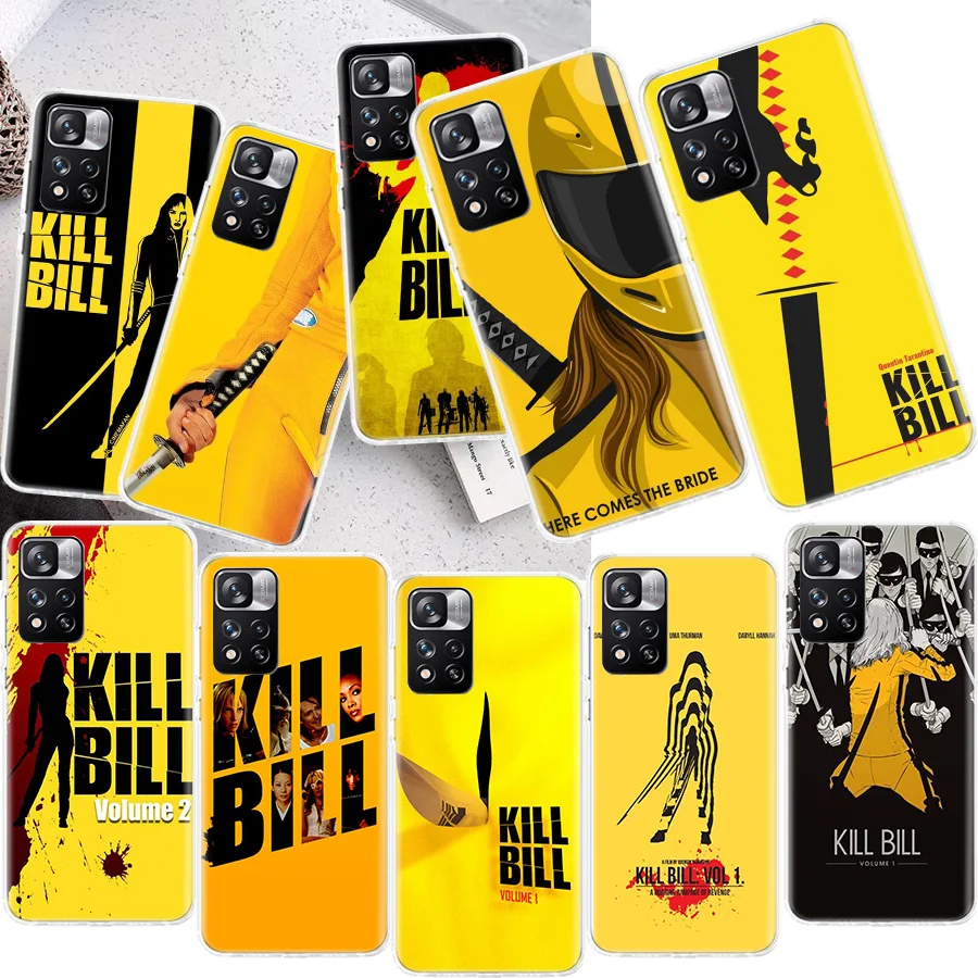 

Kill Bill Movie Poster Phone Case For Xiaomi Redmi Note 11 11S 11T 5G 11E 10S 10 12 Pro Plus 9S 9T 9 8T 8 7 Capa Coque Fundas TP