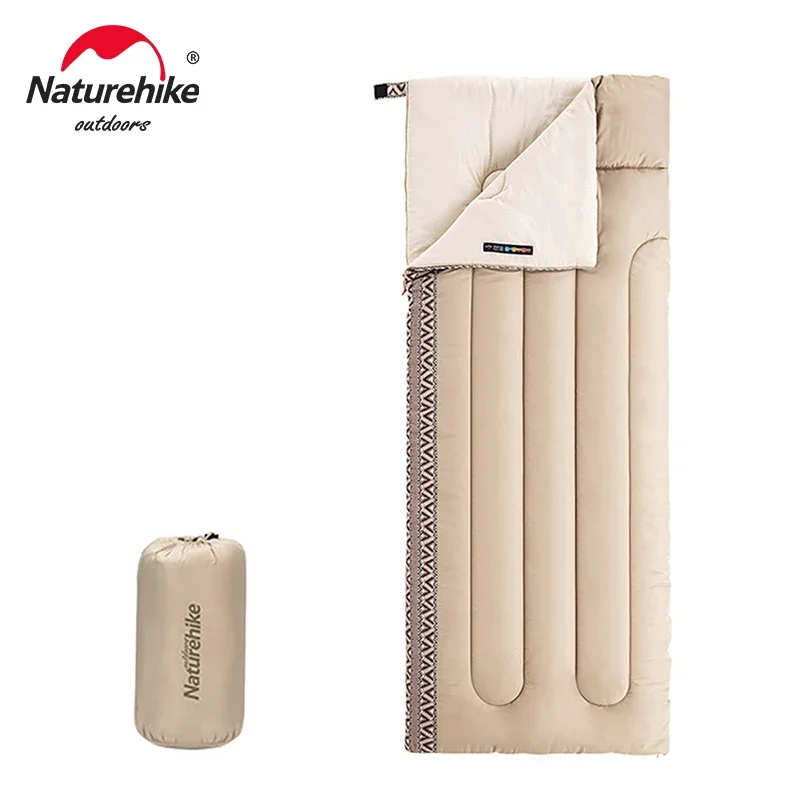 

Спальный мешок Naturehike L150 для взрослых, Ультралегкая туристическая палатка, всесезонный спальный мешок для отдыха на открытом воздухе, можно стирать в стиральной машине