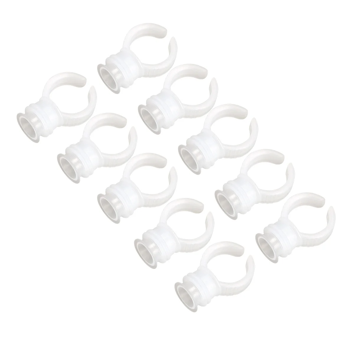 

200pcs Rings and Cups Clear Transparent New Permanent Eyelash Makeup Tool for Makeup