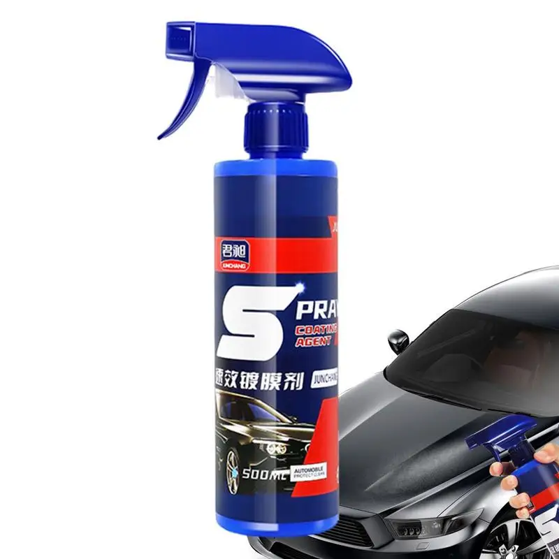 

500ml Car Ceramic Coating Agent Auto Quick Acting Coating Paint Wax Spray Nano Hydrophobic Liquid Polymer Oleophobic