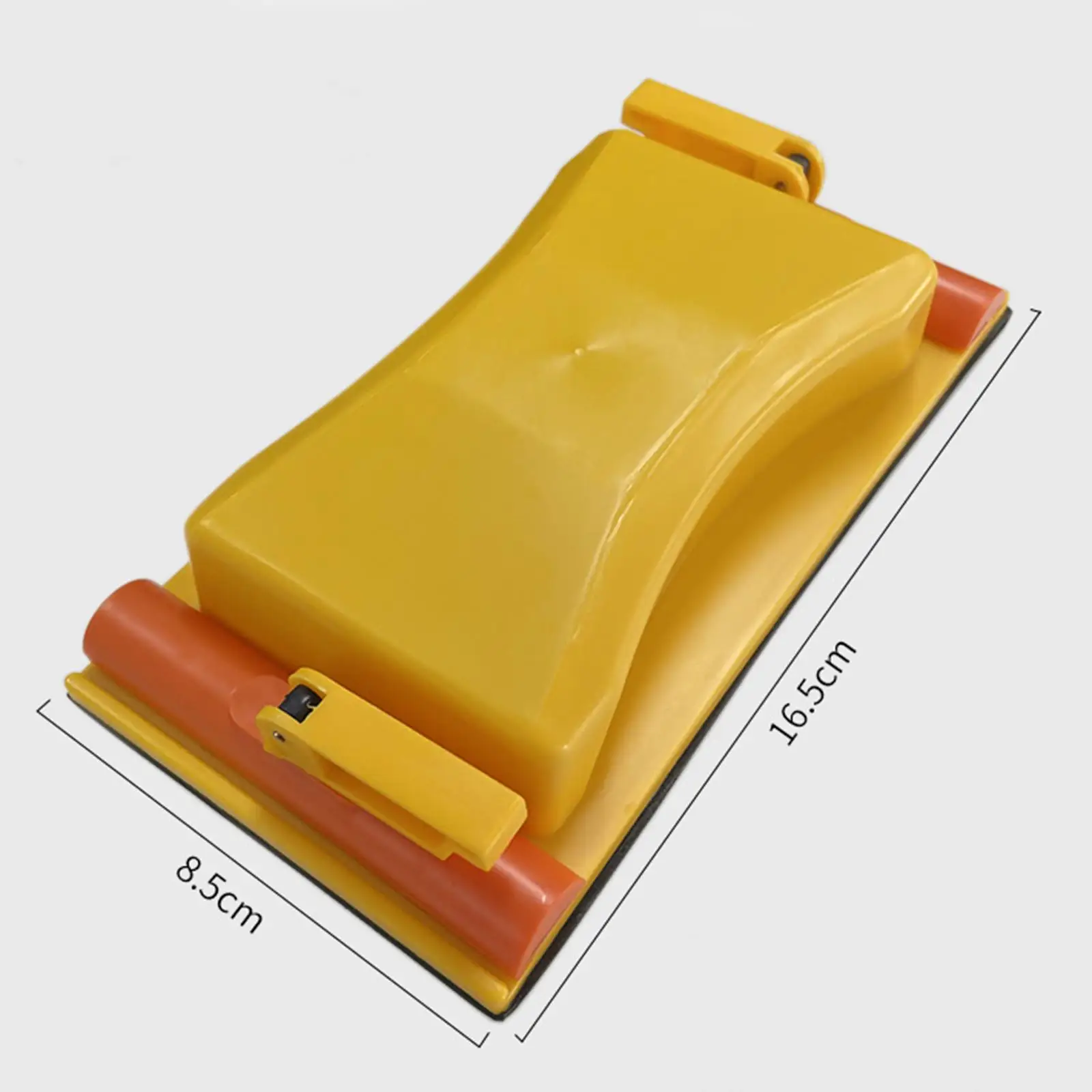 

Plastic Hand Sander Convenient Sanding Block Lightweight Yellow Durable Sandpaper Holder for Wood Grinding Finishing Polishing