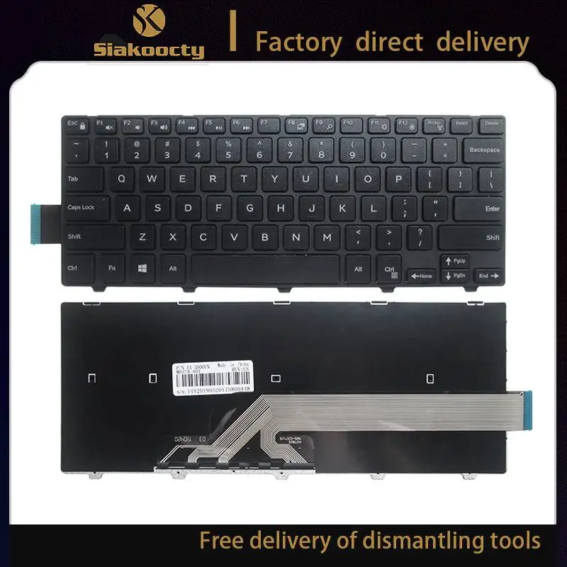

Siakoocty New for Dell Inspiron 14-3000 Serie 3441 3442 3443 3451 3452 3458 3459 5447 14-3450 3470 3460 3480 5448 5441 Keyboard