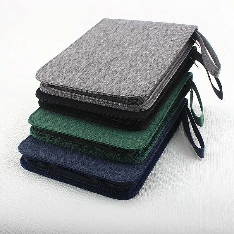 Футляр для ручек с 24 отверстиями вместительный кожаный чехол Холщовый держатель