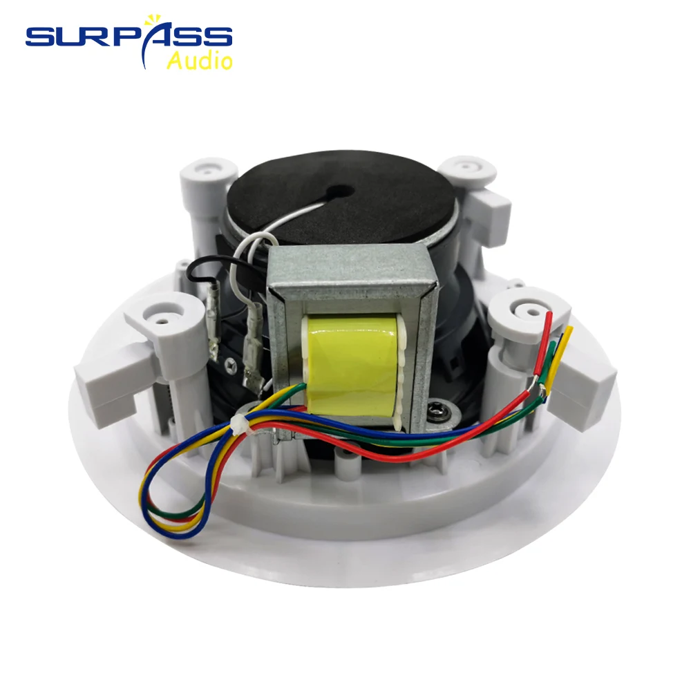 Коаксиальный потолочный динамик 20 Вт 5 дюймов бас 70 в/100 в декоративный домашний