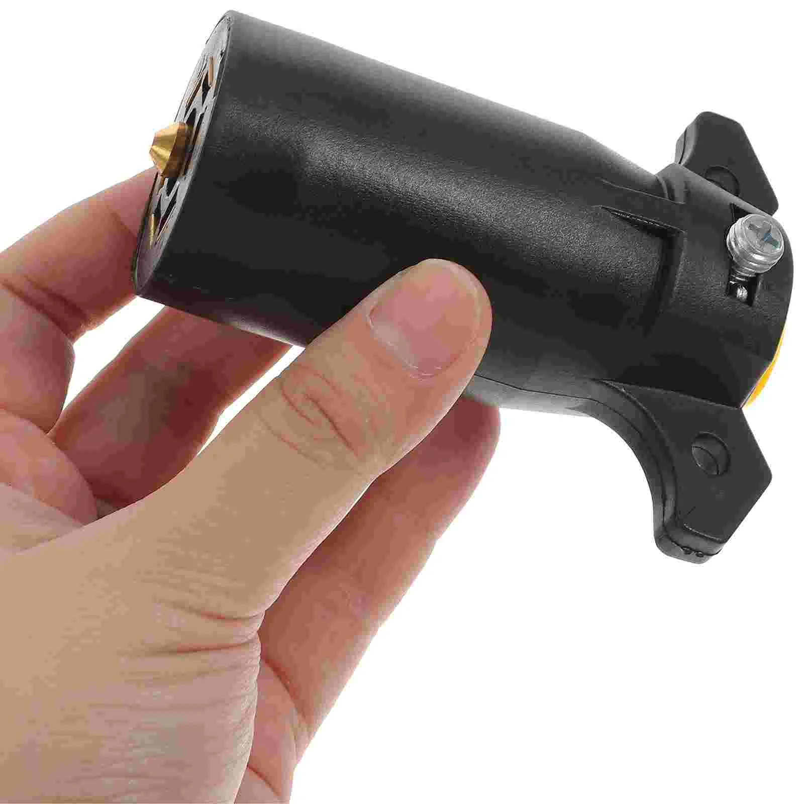 7 Pin RV Trailer Light Connector Adapter Plug Wiring with US Black connector plug