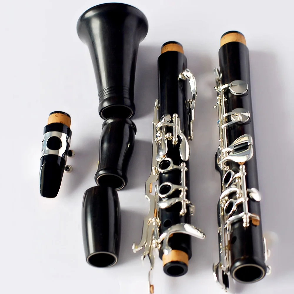 

Best-selling orchestral musical instrument ebony clarinet G silver - plated keys
