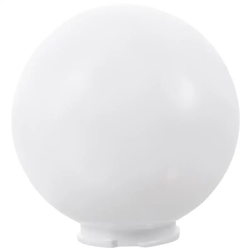 

White Lamp Shade Round Outdoor Light Globe Lamp Shade Round Lampshade Acrylic Light Cover For Courtyard Lampshade Accessory