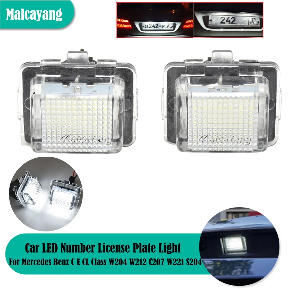 

New Replacement Canbus White Lamp For Mercedes Benz C E CL Class W204 W212 C207 W221 S204 C216 Car License Plate Light 12V Led