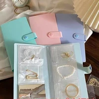 50 pcs jewelry organizer jeweley book ring earrings necklace bracklet storage bag photo album jewelry packaging display
