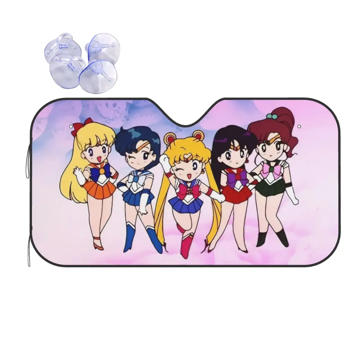 

Moon Girl Kawaii солнцезащитный козырек для лобового стекла аниме Складной Автомобиль переднее ветровое стекло 76x140 см солнцезащитный козырек Защита от солнца