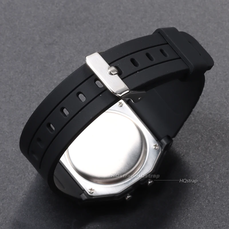Фото Ремешок силиконовый для Casio W800H W800H A158/168 AE1200/1300 SGW400 F91W F84 F105/108 №5