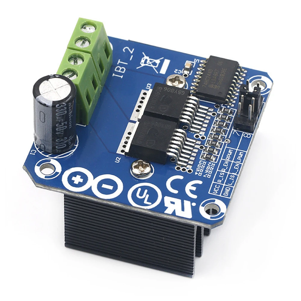 

Драйвер шагового двигателя для Arduino Smart Car BTS7960B DC 43A