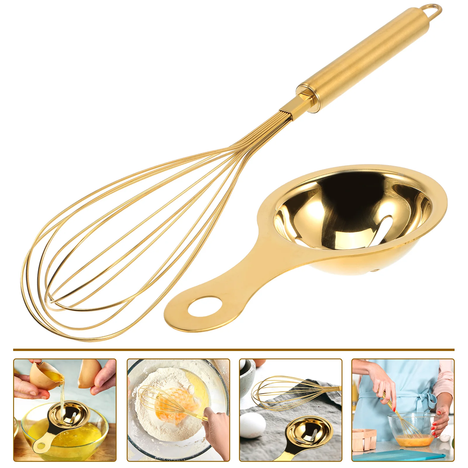 

1 Set Nonstick Kitchen Exquisite Hanging Egg Yolk Separator Creative Egg Mixer for Mixing Home Kitchen Cooking