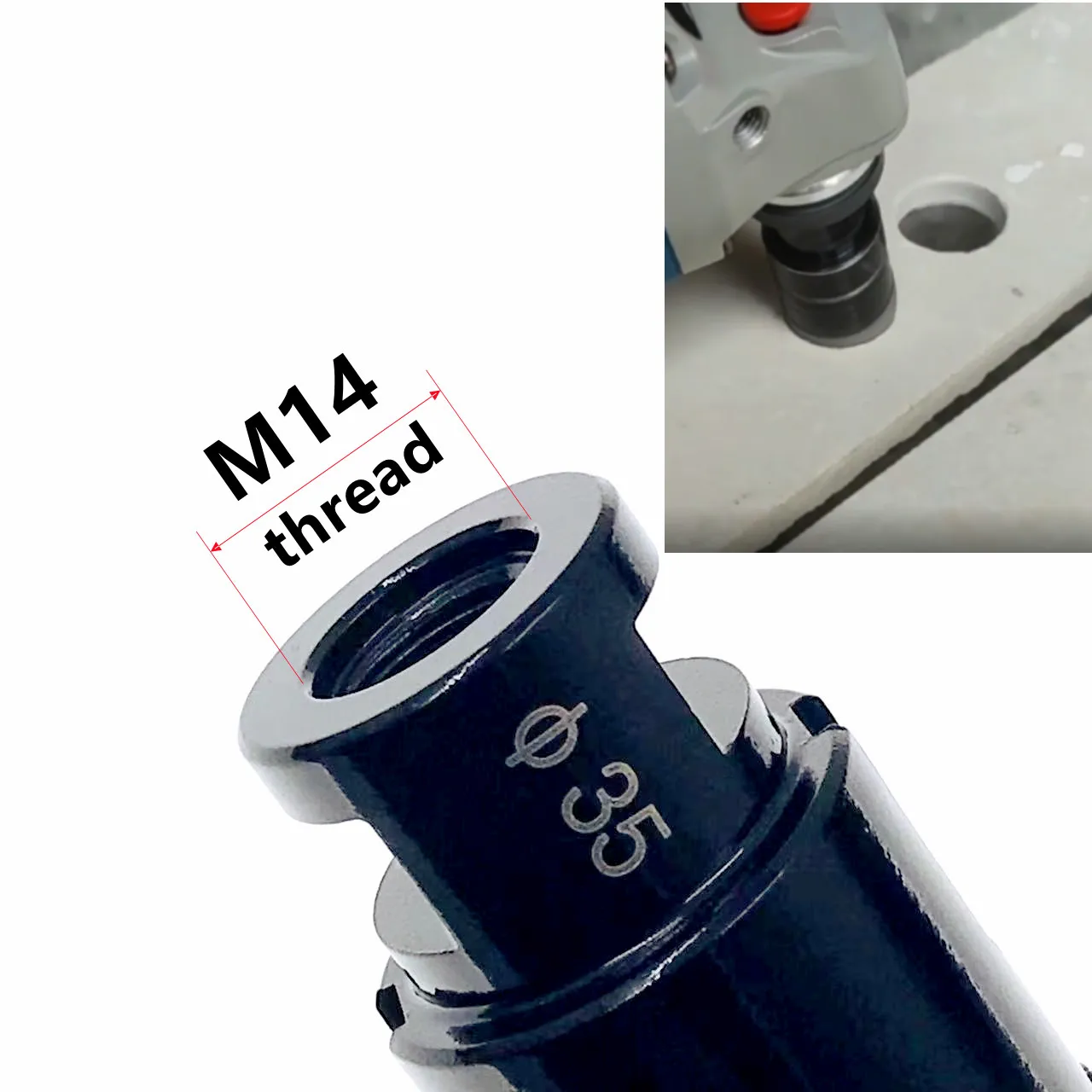 1 Шт. 6-100 Мм Вакуумная Пайка Открывалка Для Отверстий M14 Резьба Алмазное