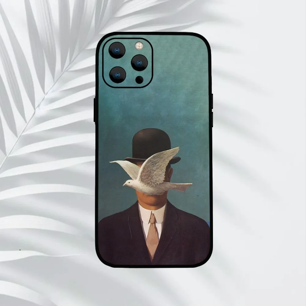Чехол для телефона R-Rene Magritte Art iPhone Mini 11 12 13 14 15 Pro XS Max X Plus SE XR Shell