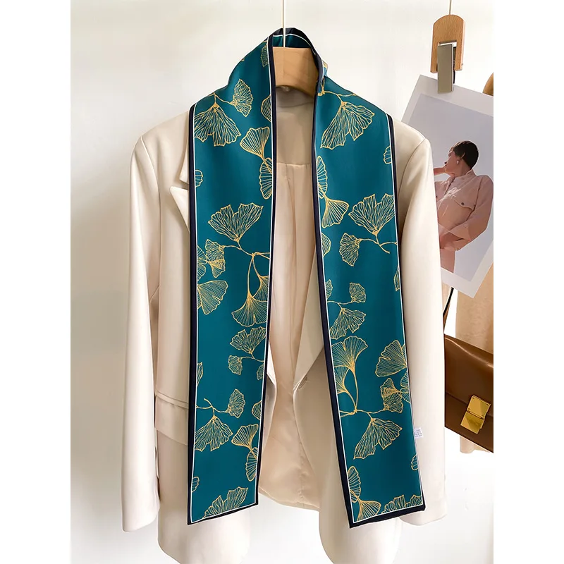 

2023 модный длинный шелковый шарф, шаль, палантины, Женские палантины, хиджаб, Пашмина, женский роскошный головной шарф высокого качества 12*148 см