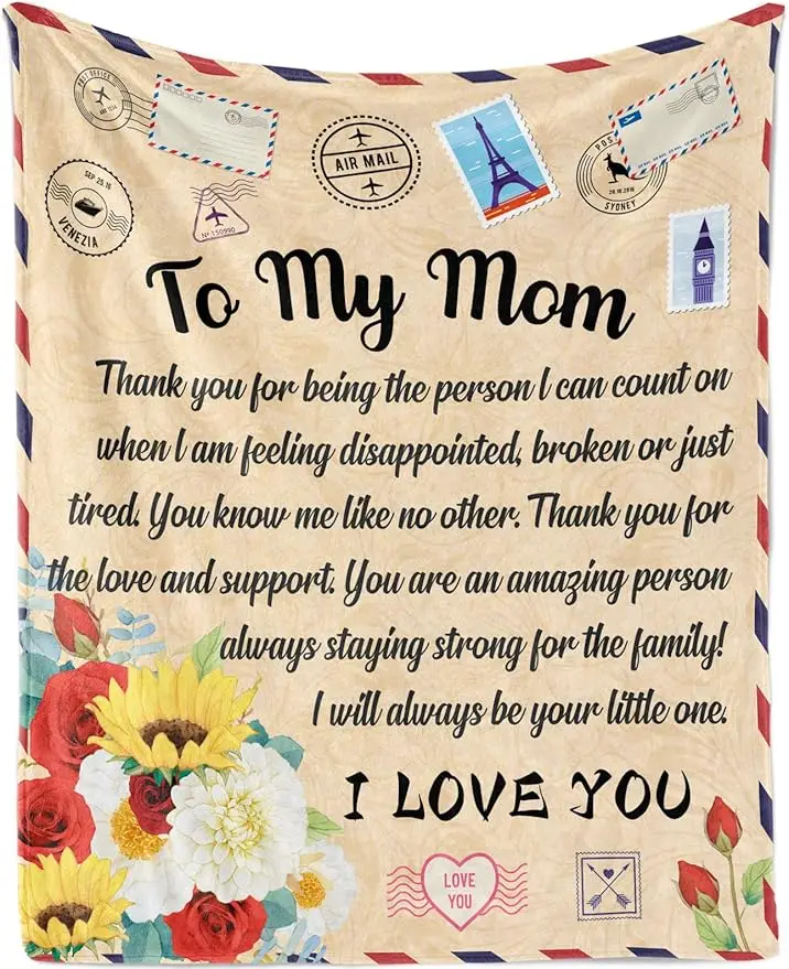 Regalos para mamá Regalo de Hija Hijo Manta elencia Ligera Gruesa cálida Suave y acogedora