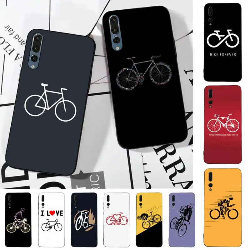 

LVTLV Bike Cycling Art Phone Case for Huawei P30 40 20 10 8 9 lite pro plus Psmart2019