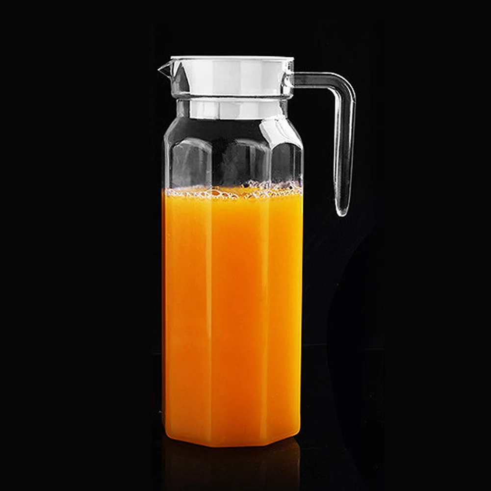 

1.1L Water Juice JUG Pitcher GLASS BOTTLE Cocktail Fridge Kitchen Home Lid For Storing Fresh Juices Drinks Kitchen Tools