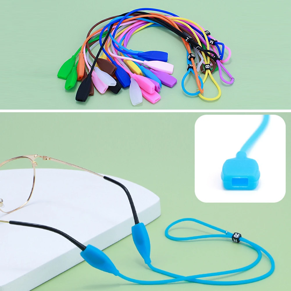 

Elastic Anti Slip Cords Glasses Chain Sunglasses Spectacles Eyewear Silicone Eyeglasses Strap Sunglasses String Ropes