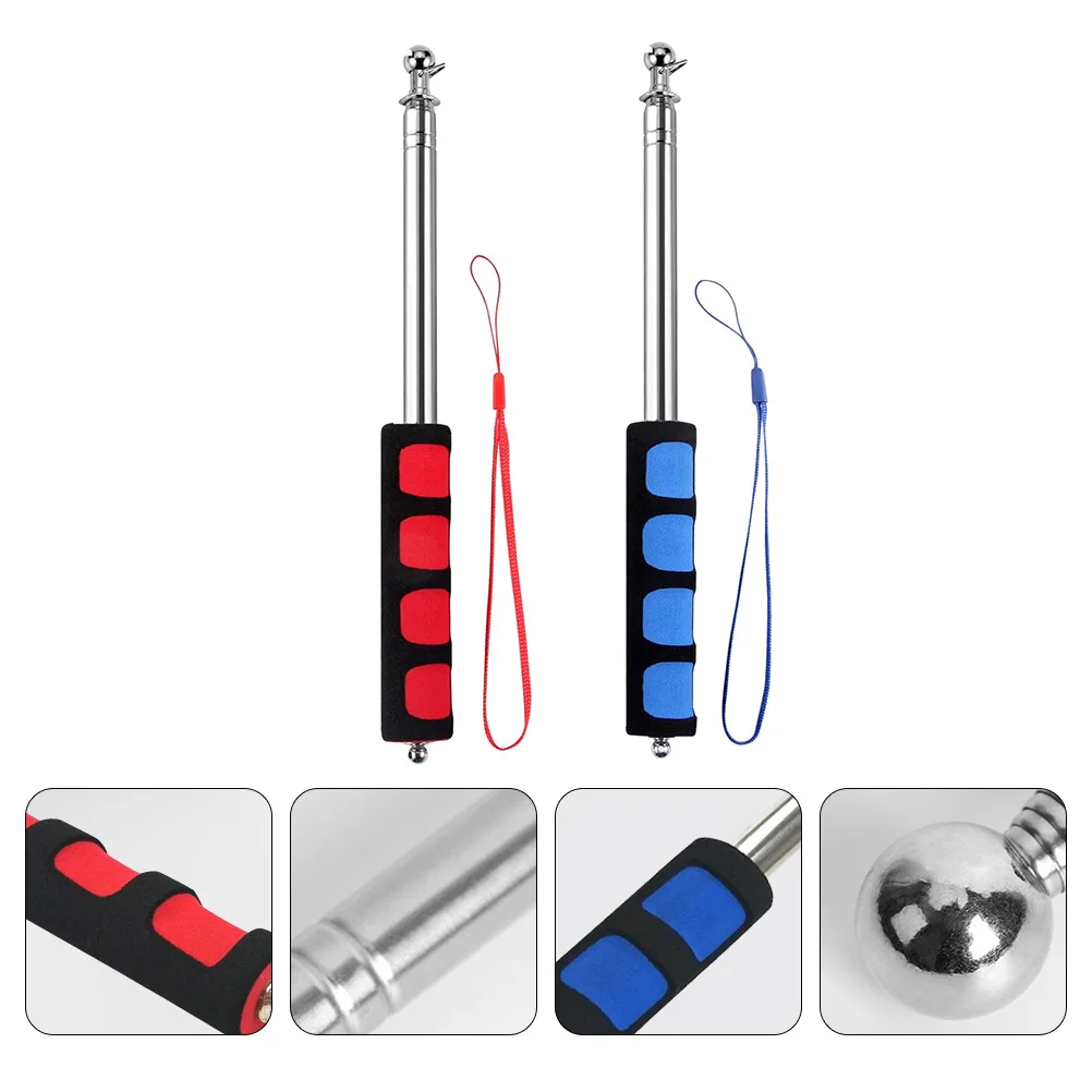 

Tour Guide Flagpole Telescopic Post Stretchable Teaching Rod Stainless Steel Outdoor Flagpoles Hand-held