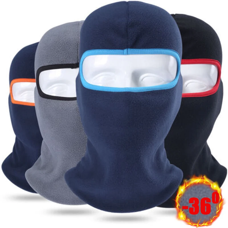 Утолщенная флисовая зимняя теплая термомодная шапка для холодной погоды