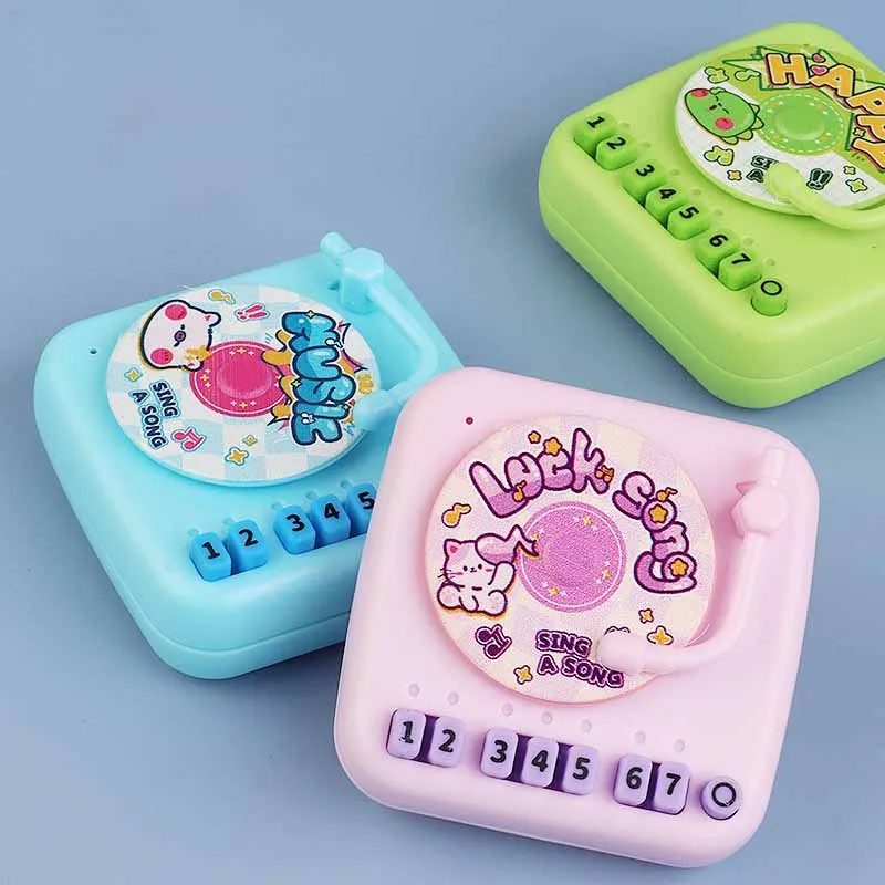 Новинка мини-граммофон ручной музыкальный электронный пианино со звуком детская