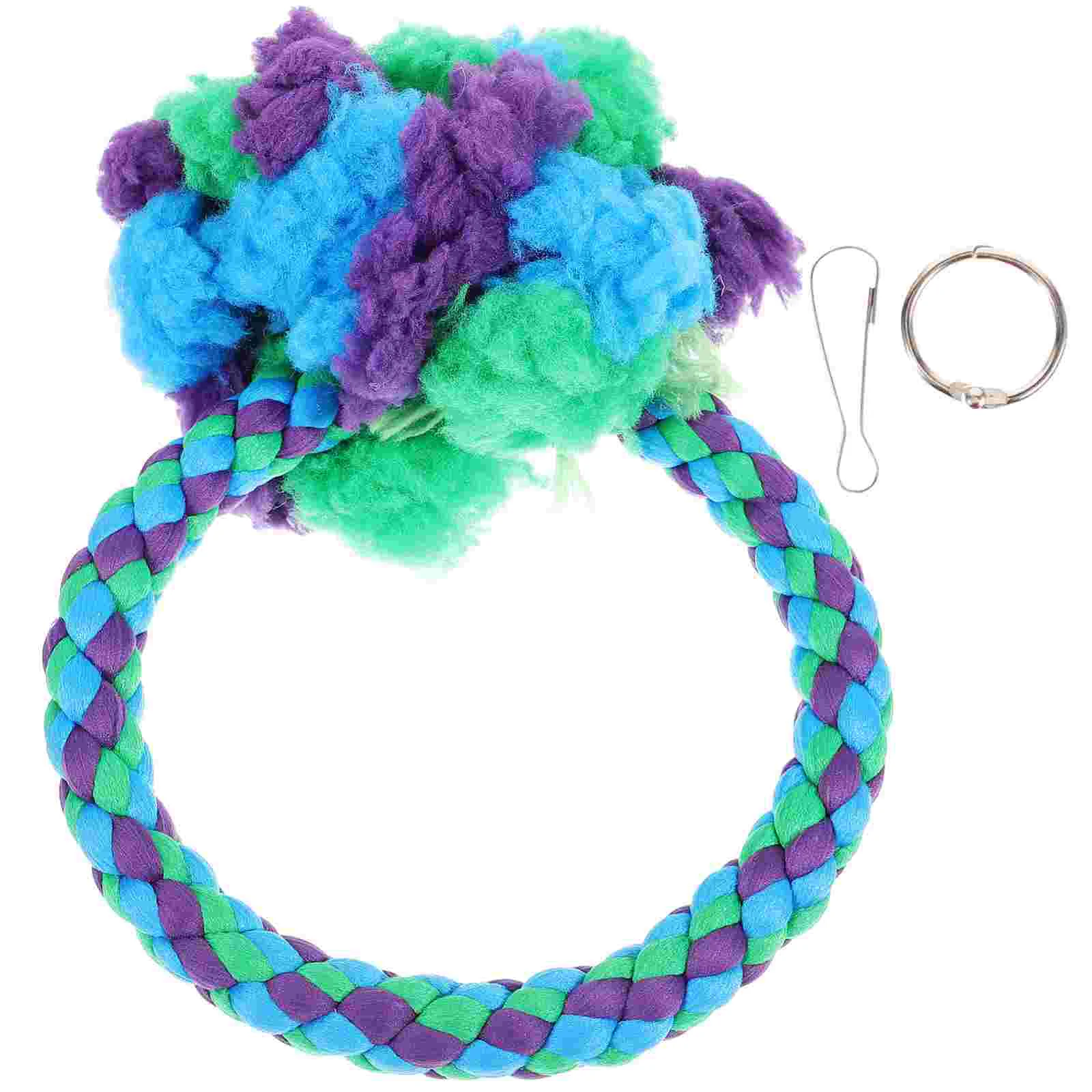 

Bird Parrot Toy Bird Swing Toy Cotton Rope Parrot Swing Ring Parrot Cage Toy