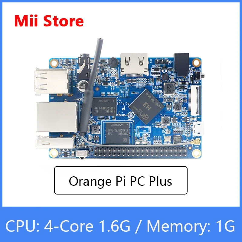 Orange Pi PC Plus Board RAM 1G с 8 ГБ Emmc Flash Мини-одиночная плата открытым исходным кодом