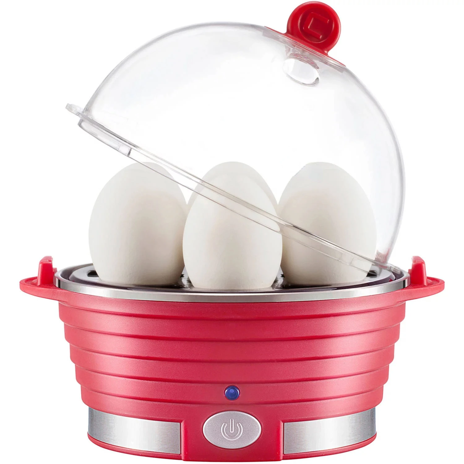 

Egg Cooker Boiler, Quickly Makes 6 Eggs, BPA-Free, Red