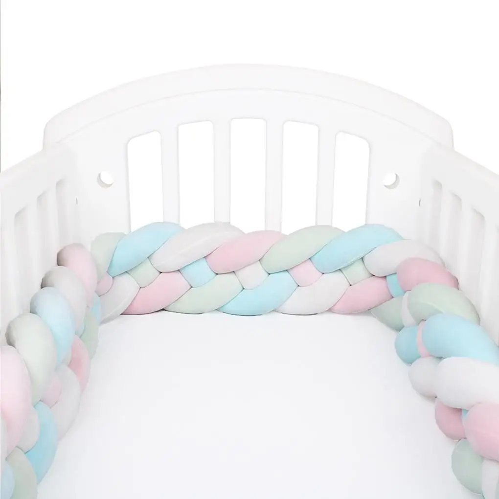 

Baby Bed Bumper Infant Soft Cotton Crib Arm Leg Head Anti-collision Protector Nursery Pillow Cushion for 180cm