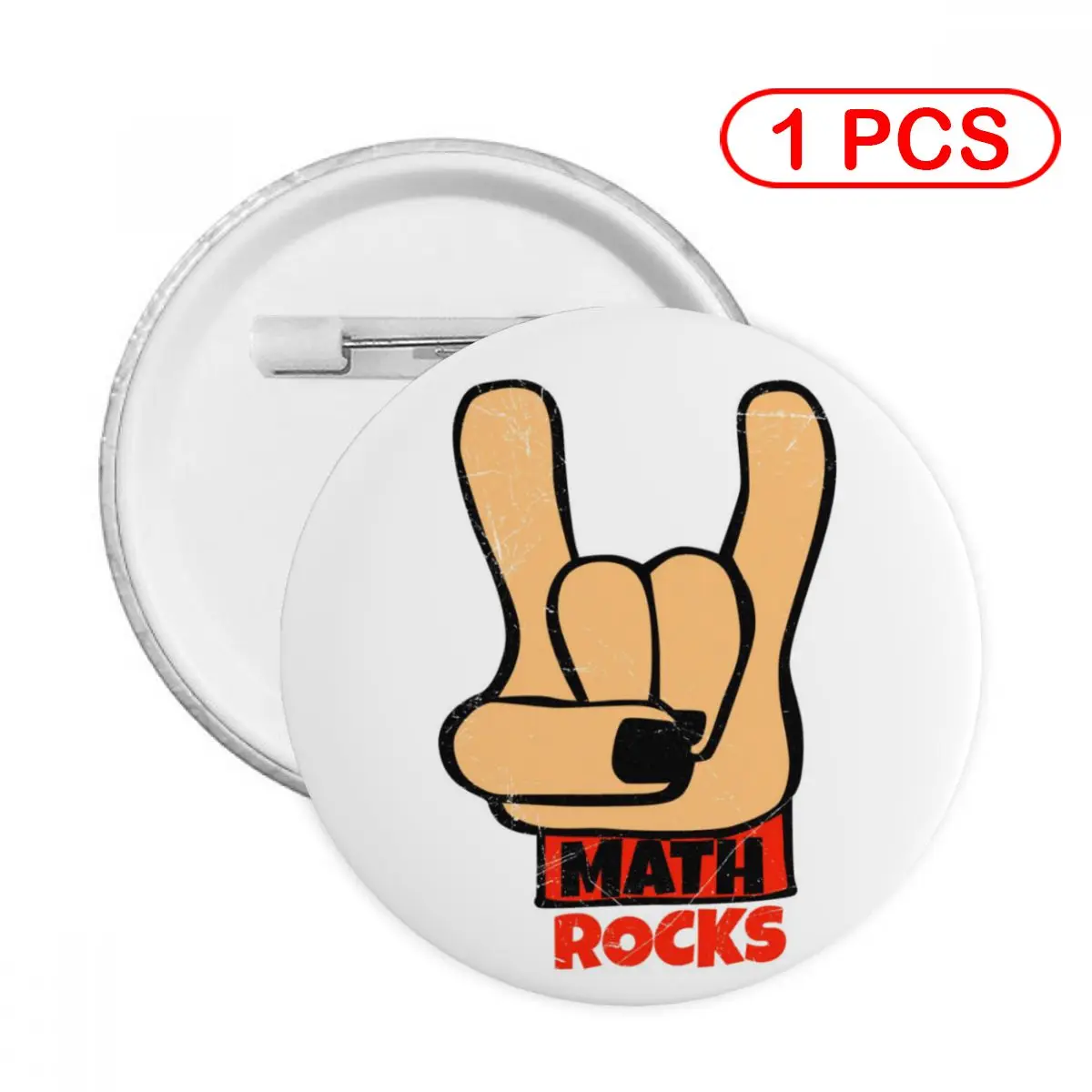 

Математические камни, рок и рулон, значок на праздник, индивидуальный аксессуар, подарок на день рождения