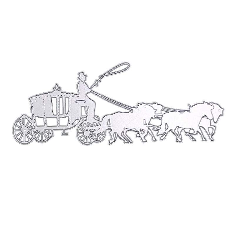 

Carriage Metal Cutting Dies Scrapbooking Stencil Die Cuts Card Embossing DIY Photo Album Template Mold Decorations Craft