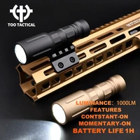 plh v2flashing tactical flashlight 1000lumen metal weapon torch for picatinny rail ar15 airsoft accessories modlit scout light
