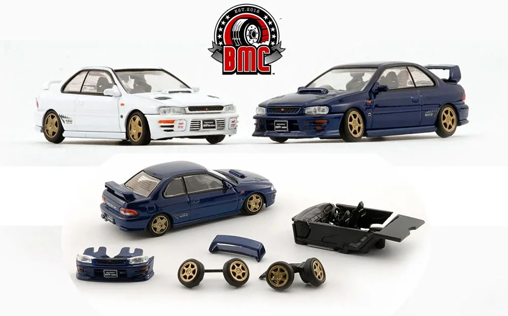 BMC 1:64 SuBbaRru Impreza WRZ Type-R3-6 Gen Diecast Alloy Toy Cars Simulation Model By BM Creations For Collection gift